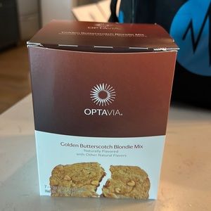 OPTAVIA Golden Butterscotch Blondie Mix with trays. 7 sachets with 7 trays